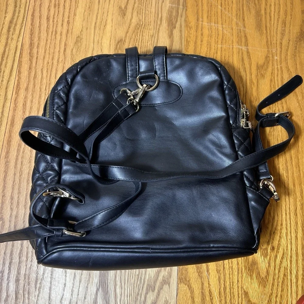 Bebe Maria quilted Large backpack Purse